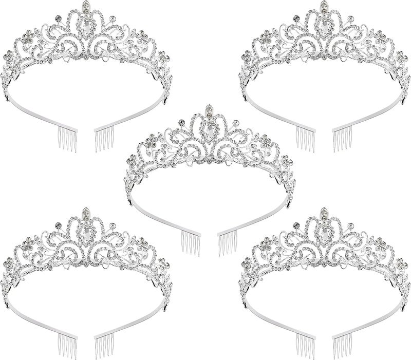 AXX Princess Crown for Women, Crystal Queen Tiaras for Girls Bridal Hair Accessories Gifts for Birthday Wedding Prom, Bridal Party, Pageant, Halloween Christmas Costume - Image 1